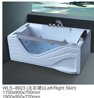 东尼斯8623酒店家用 亚克力浴缸冲浪按摩浴缸 1.7/1.9休闲SPA浴缸